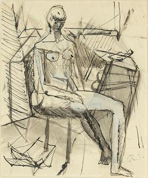 RAGNAR SANDBERG, ink and gouache, signed.