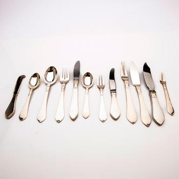 Georg Jensen, Cutlery service, silver, 107 pieces, "Antique/Continental", Denmark.