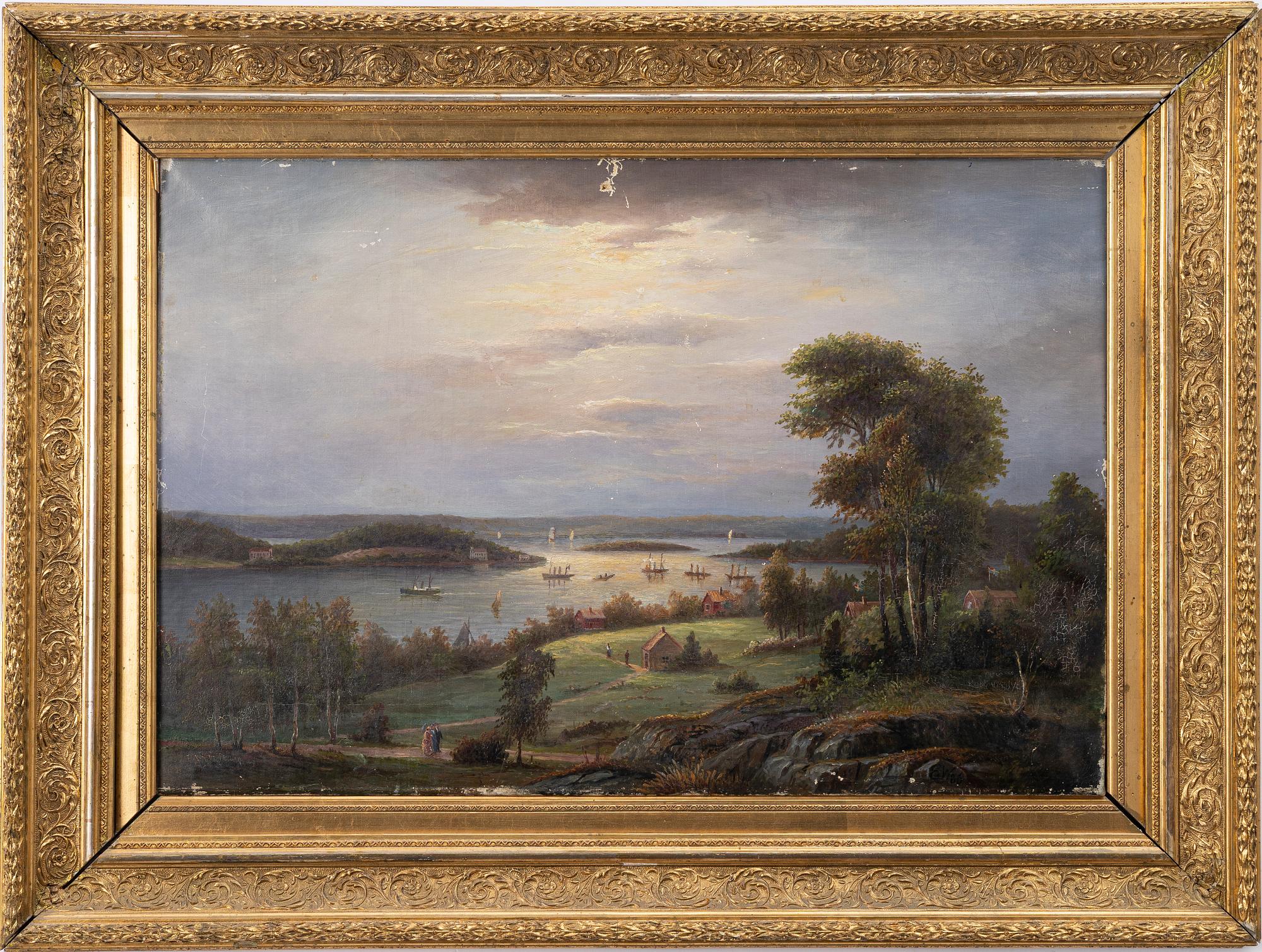 Ehrnfried Wahlqvist, View of Waxholm.