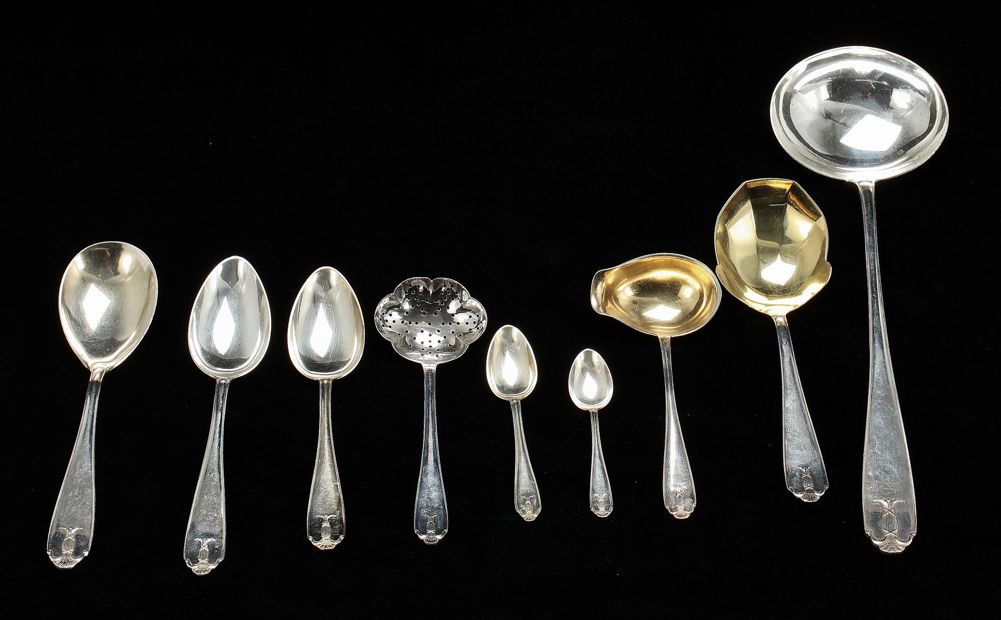 BESTICK, 110 delar, "Wasa", nysilver, GAB, 1900-tal.