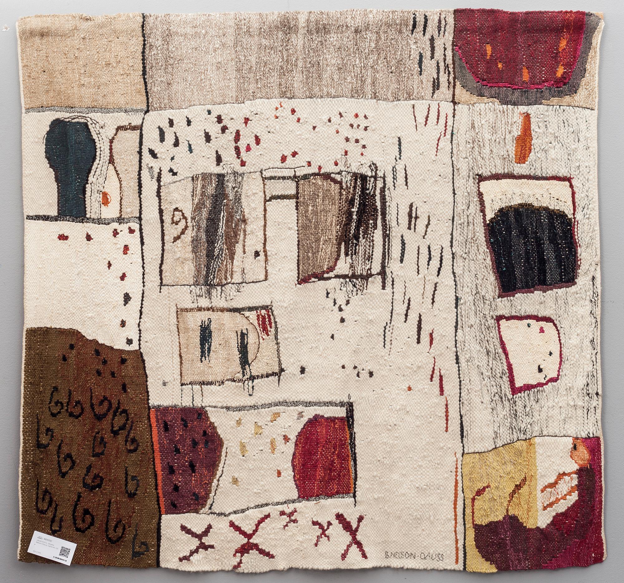 VÄGGTEXTIL, Birgitta Nelson Clauss, signerad.