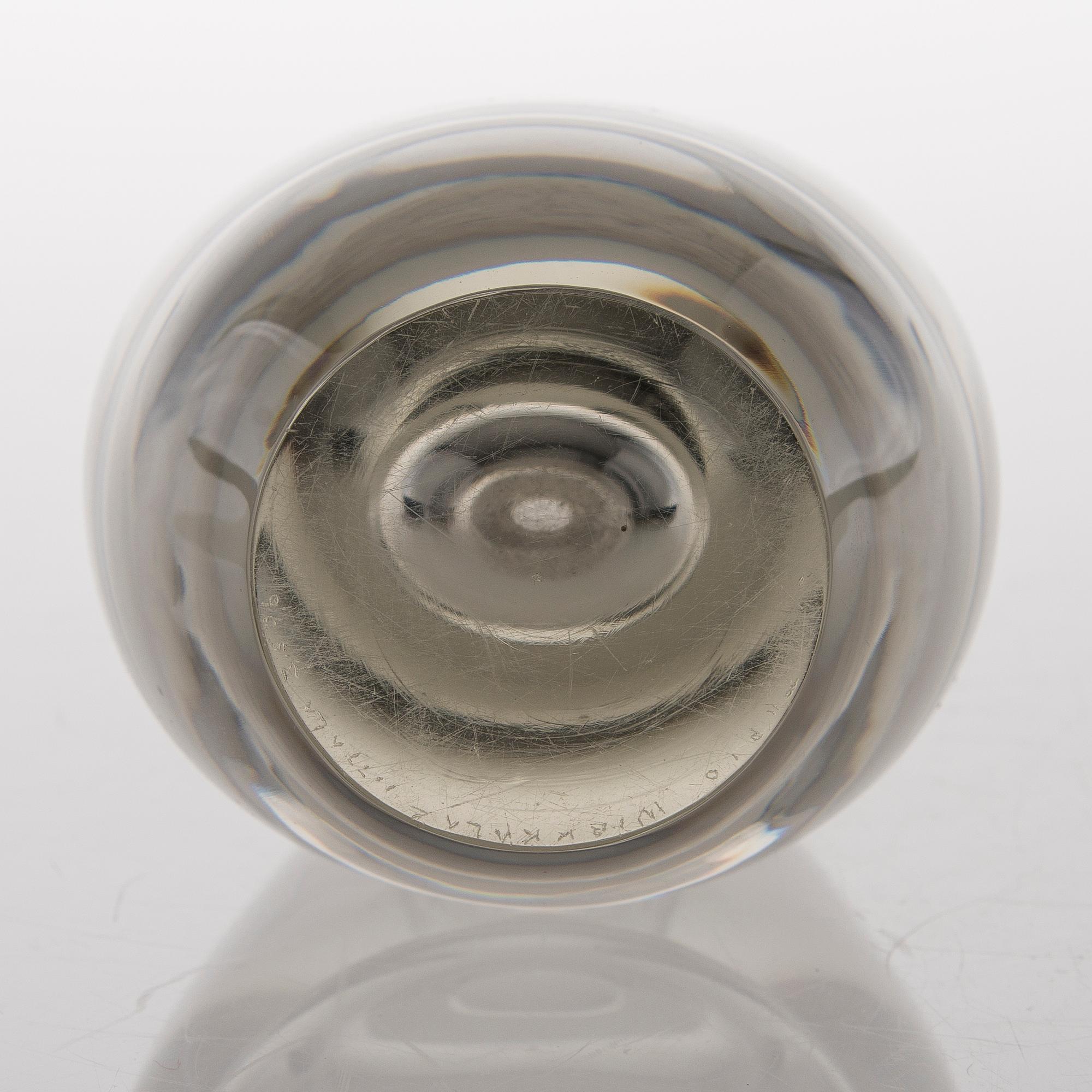 TAPIO WIRKKALA, LASIVEISTOS, "Tokio", signeerattu Tapio Wirkkala Iittala 3576.