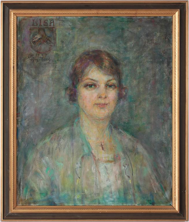 MINNA CARLSSON-BREDBERG, olja på duk, signerad o daterad a tergo 1927.