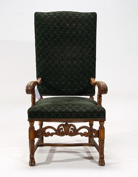 KARMSTOL, barockstil, tidigt 1900-tal.