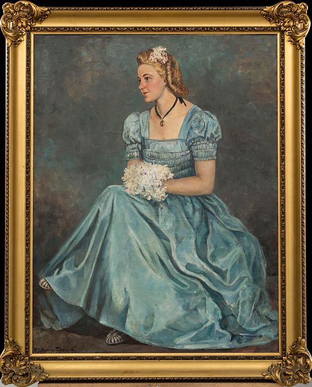 EKATERINA NIKOLAEVNA KATSHURA-FALILEEVA, oil on canvas, signed.