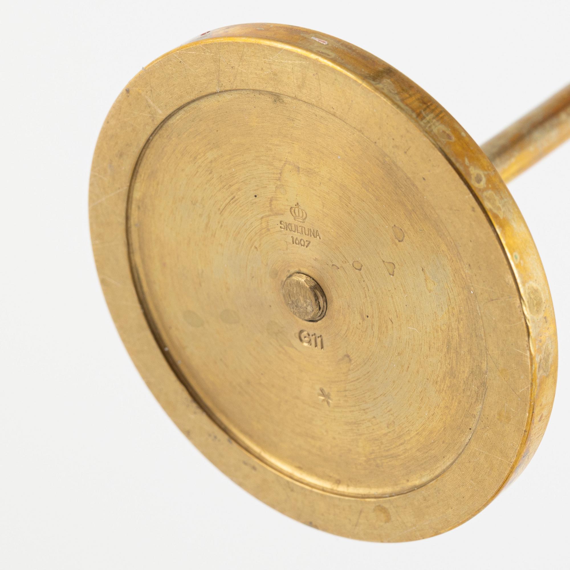 Pierre Forssell, ljustakar, 6 st, "Tulpan", Skultuna bruk.