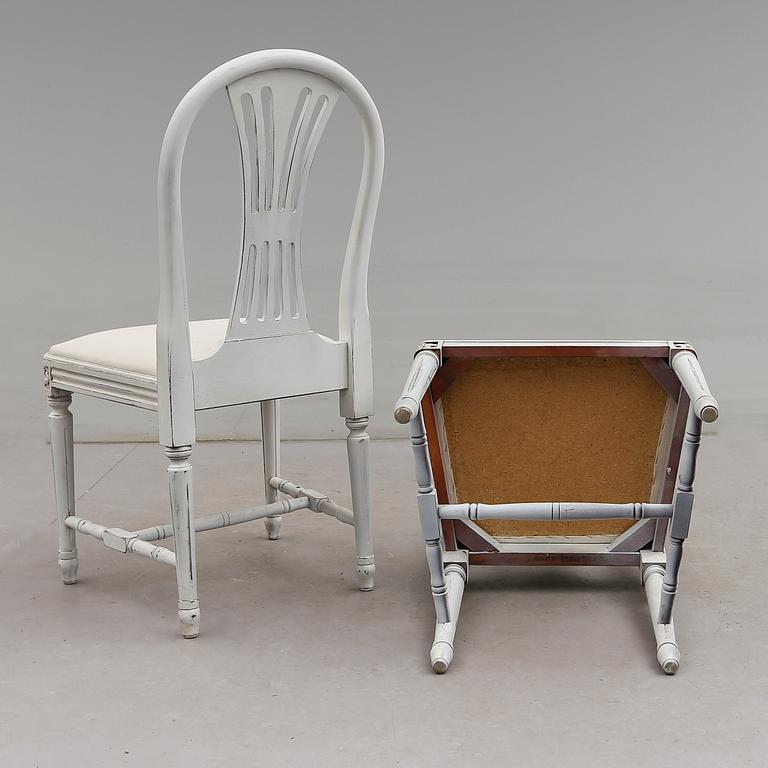 STOLAR, 8 st, gustaviansk stil, 1900-talets andra hälft.
