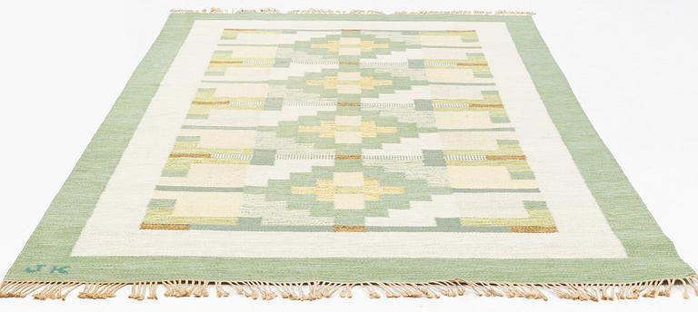 Matta, rölakan, signerad JK, ca 310 x 200 cm.