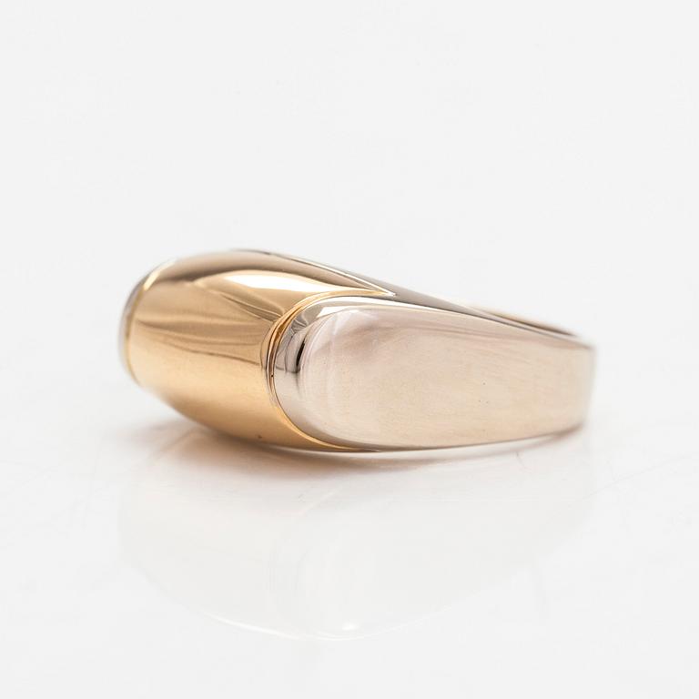 Bulgari, sormus, "Tronchetto", 18K valko- ja keltakultaa.