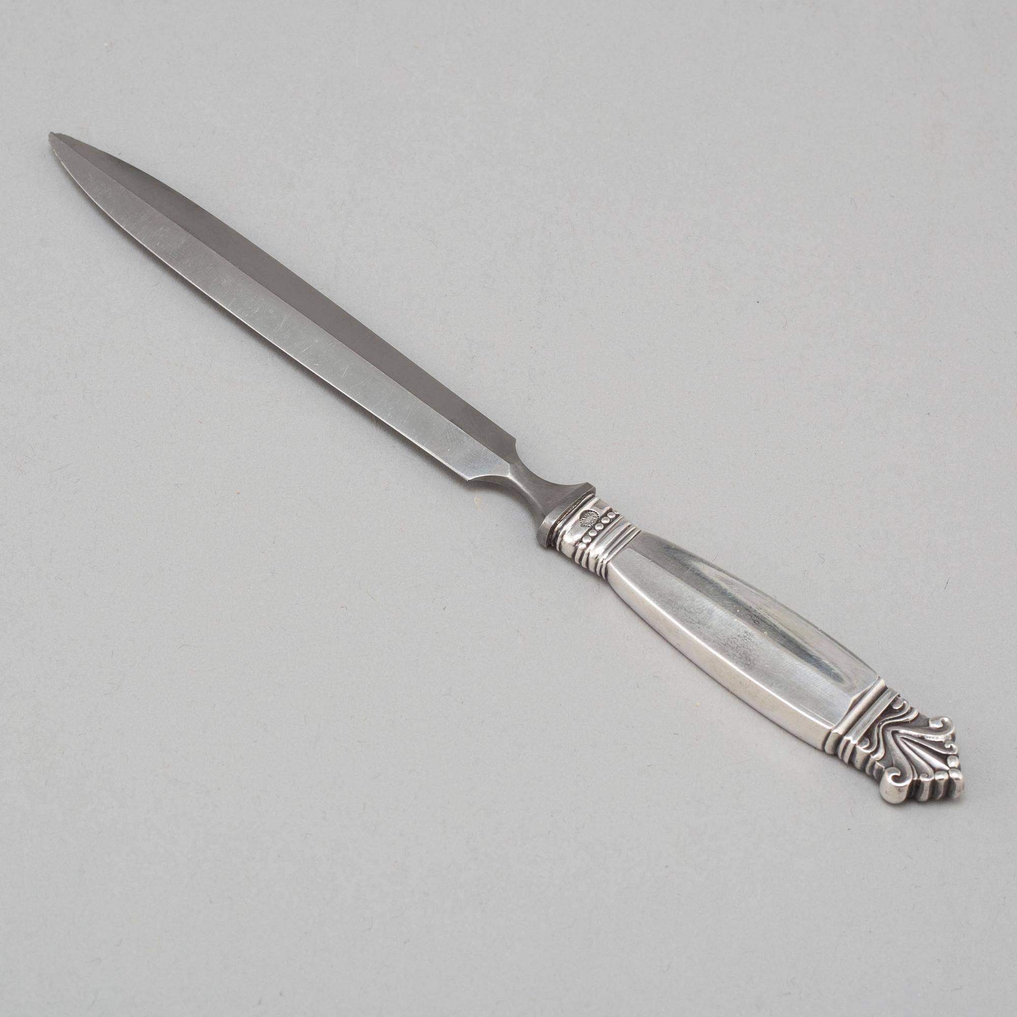 GEORG JENSEN, a sterling silver letter opener, Denmark.