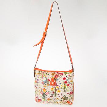 GUCCI, Floral Canvas Messenger Bag.