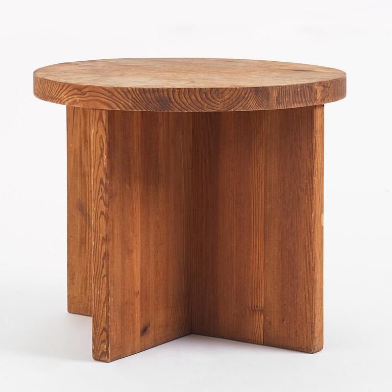 Axel Einar Hjorth, a stained pine "Lovö" table, Nordiska Kompaniet, Sweden, 1930s.
