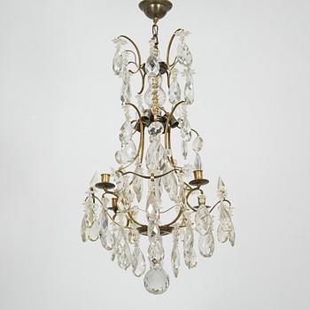 A Rococo style chandelier, first half of the 20th century.