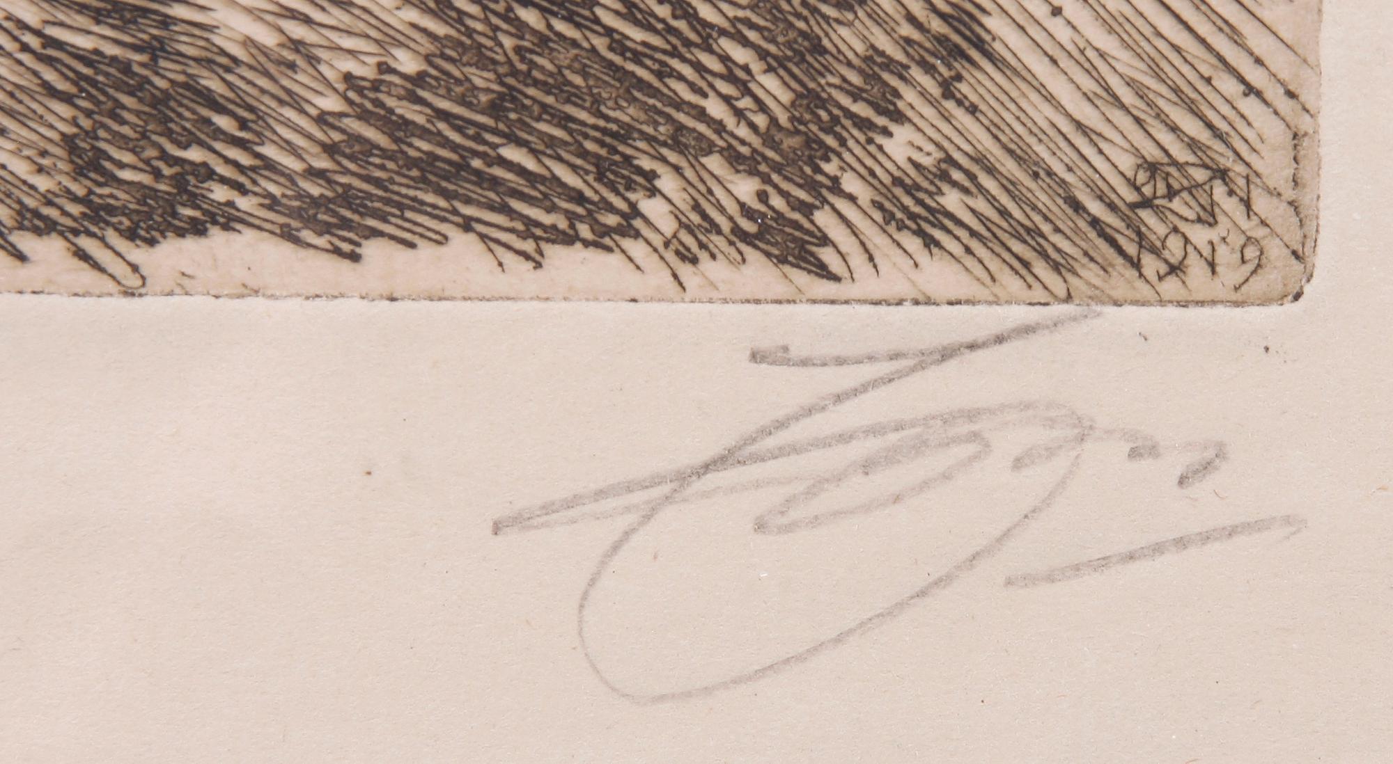 ANDERS ZORN, etsning, sign i blyerts.