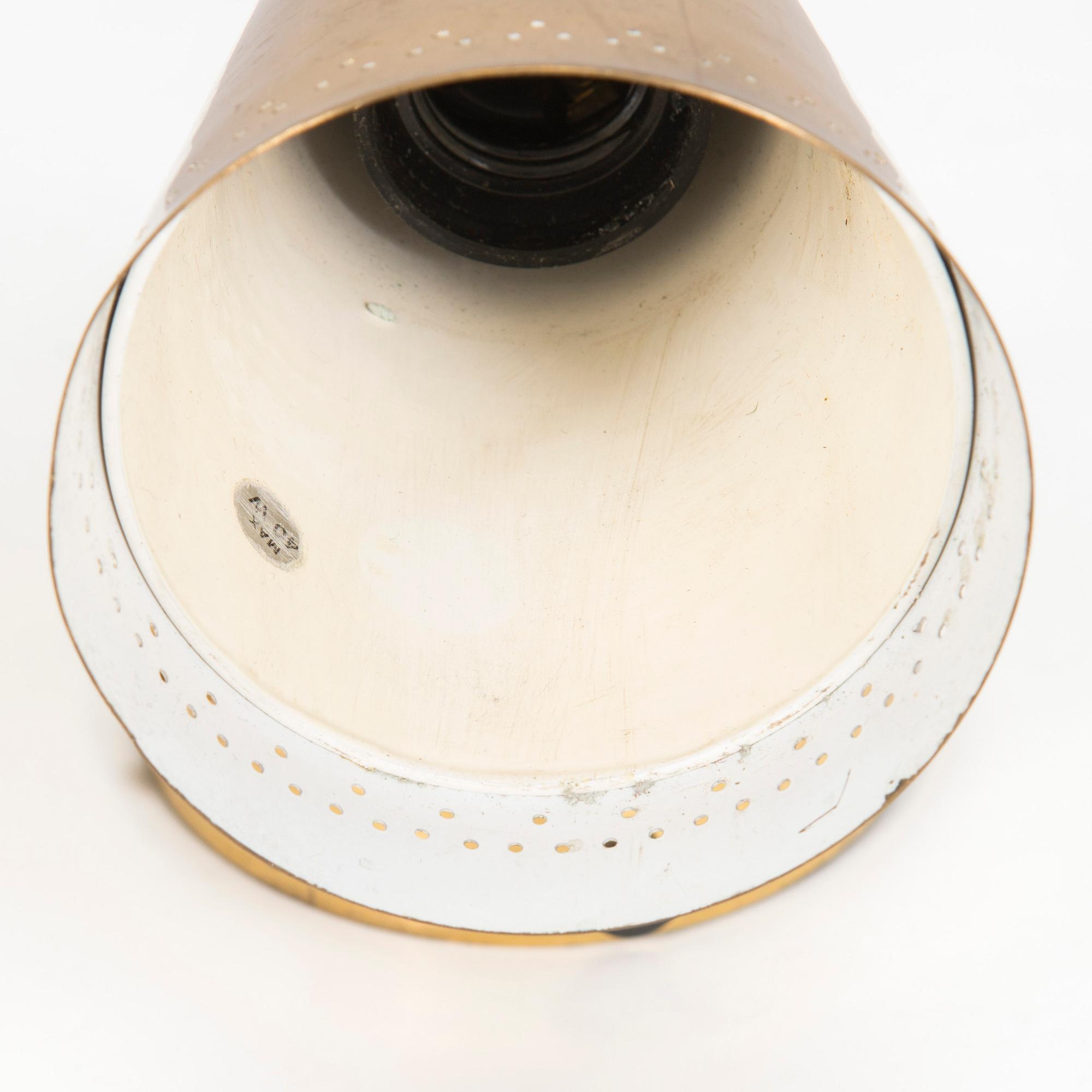 A pair of late 20th century wall lights.