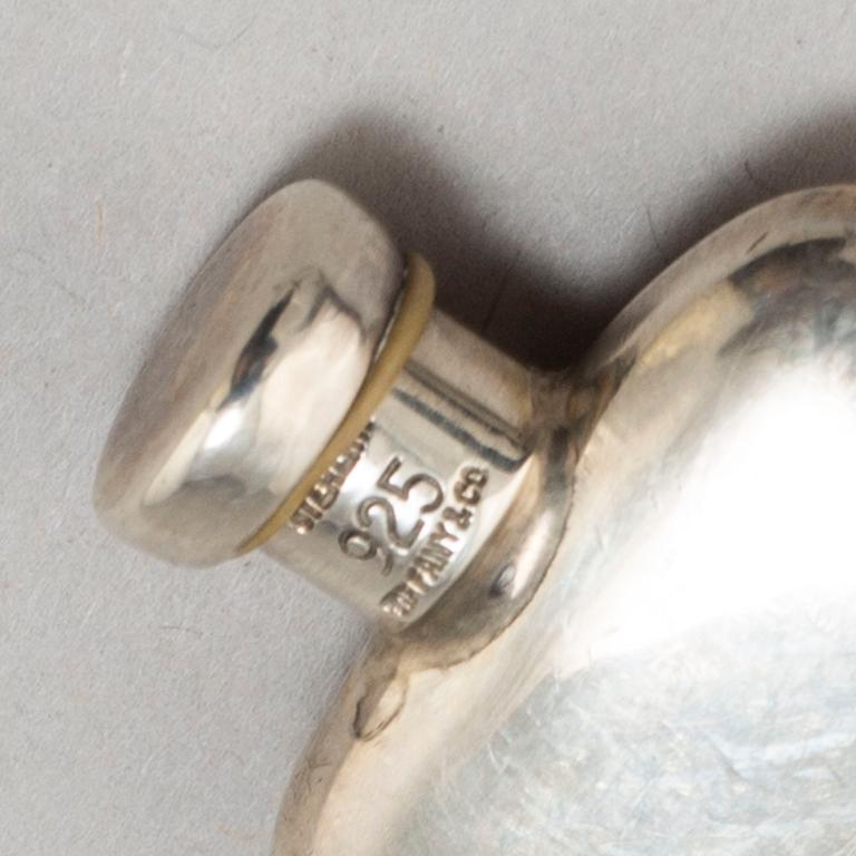 A TIFFANY & CO PERFUME BOTTLE, silver.