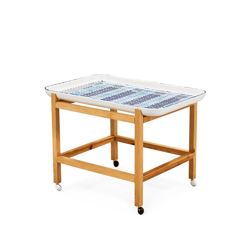 A Karin Björquist serving table, Gustavsberg Studio, Sweden early 1970's.