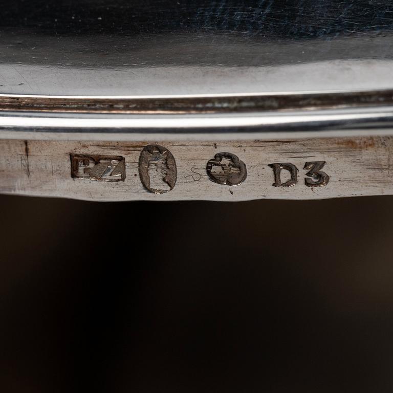 Pehr eller Adolf Zethelius, sockerskrin, silver, Stockholm 1810. Empire.