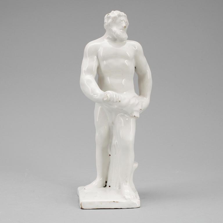 SKULPTUR, porslin/keramik, möjligen 1700-tal.