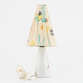 A Tilgmans table lamp with original lampshade.