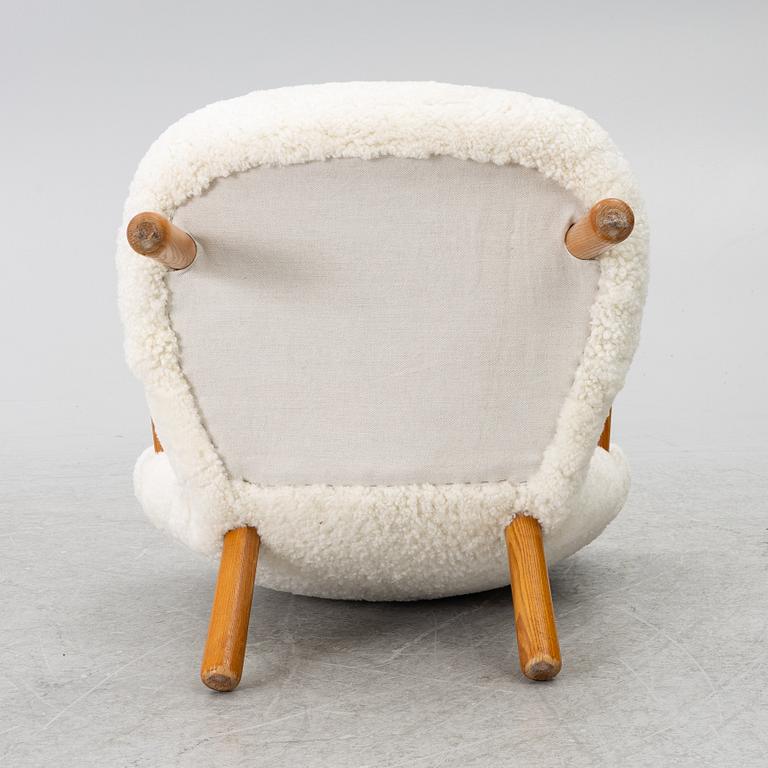 Scandinavian Modern, fåtölj, "Clam chair", 1940-50-tal.