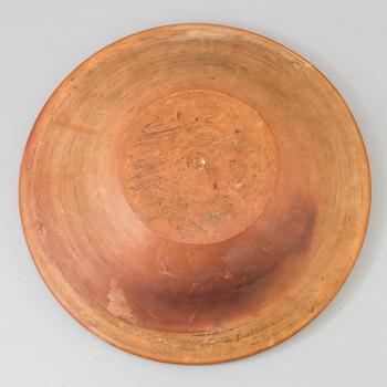 SKÅLFAT, lergods, allmoge. Hälsingland, 1800-tal.