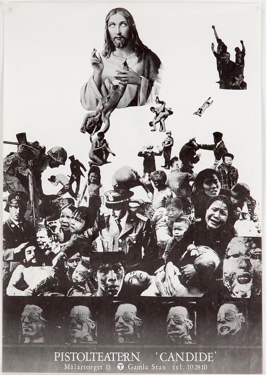 POLITISK KONST, 4 posters, 1960 - 70 -tal.