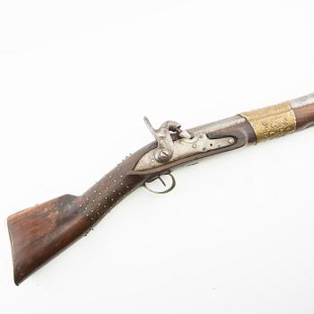 Tromblon / Muskedunder / Blunderbuss, omkring år  1800, Frankrike för marknaden på Balkan eller på turkiskt område.