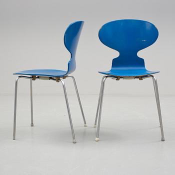 ARNE JACOBSEN, stolar 6 st, "Myran", Fritz Hansen, Danmark 1967.