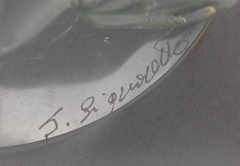 SKULPTUR, glas, Signoretto, Murano, sign.
