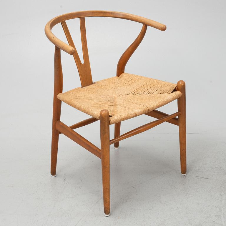 Hans Wegner, stolar 4 st, modell CH-24, "Y-stolen", Carl Hansen & Son, Odense, Danmark.