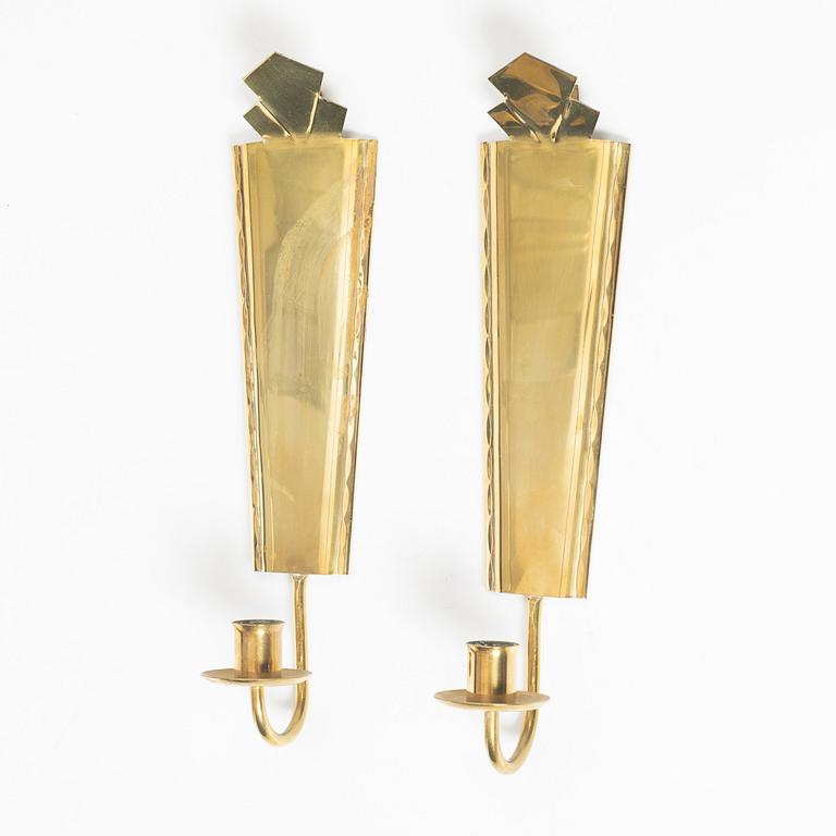 Sten Johansson, wall sconces, a pair, Arvika.