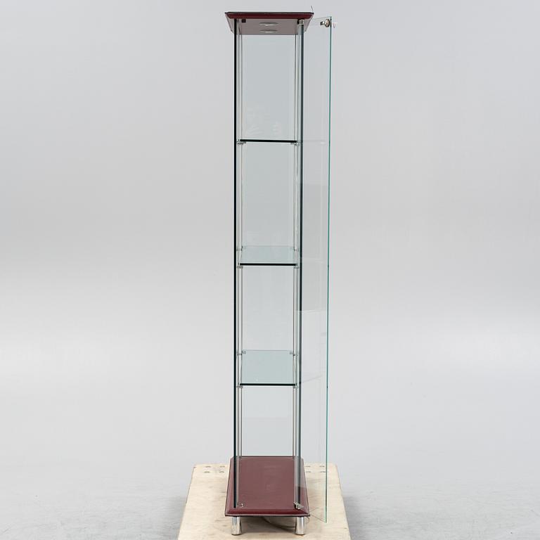 A glass display cabinet, Cattelan, Italy, 21st Century.