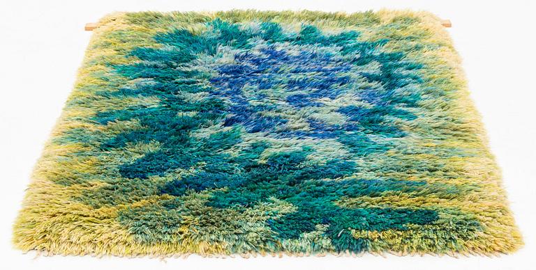 Viola Gråsten, a carpet "Ormbunke". Knotted pile, 160 x 124 cm, for NK Textilkammare.