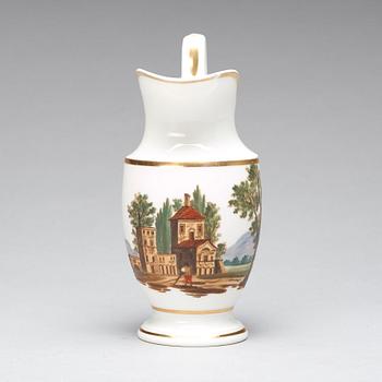 KAFFE och TESERVIS, 18 delar, porslin. Frankrike, Empire, tidigt 1800-tal.