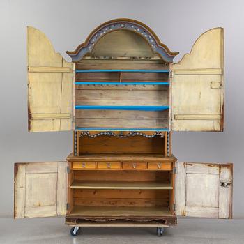 A Swedish Cupboard, circa 1900, some parts partly circa 1800.