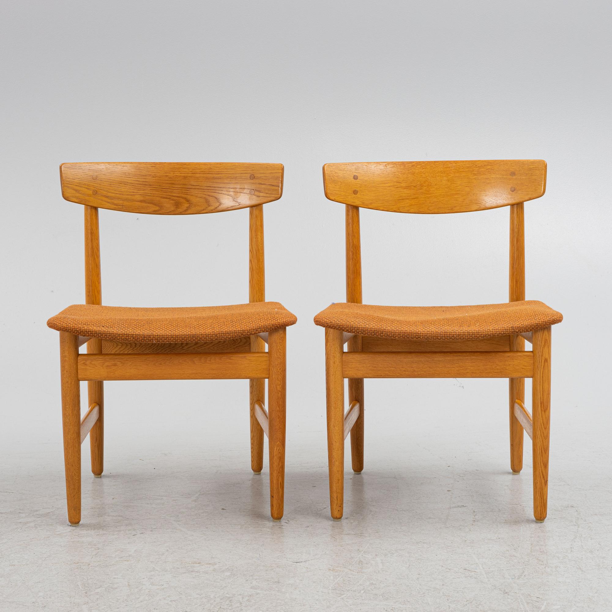 Børge Mogensen, a set of four 'Öresund' chairs, Bra Bohag, Karl