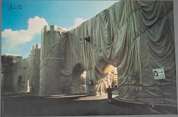 CHRISTO AND JEAN-CLAUDE, juliste, signeerattu.