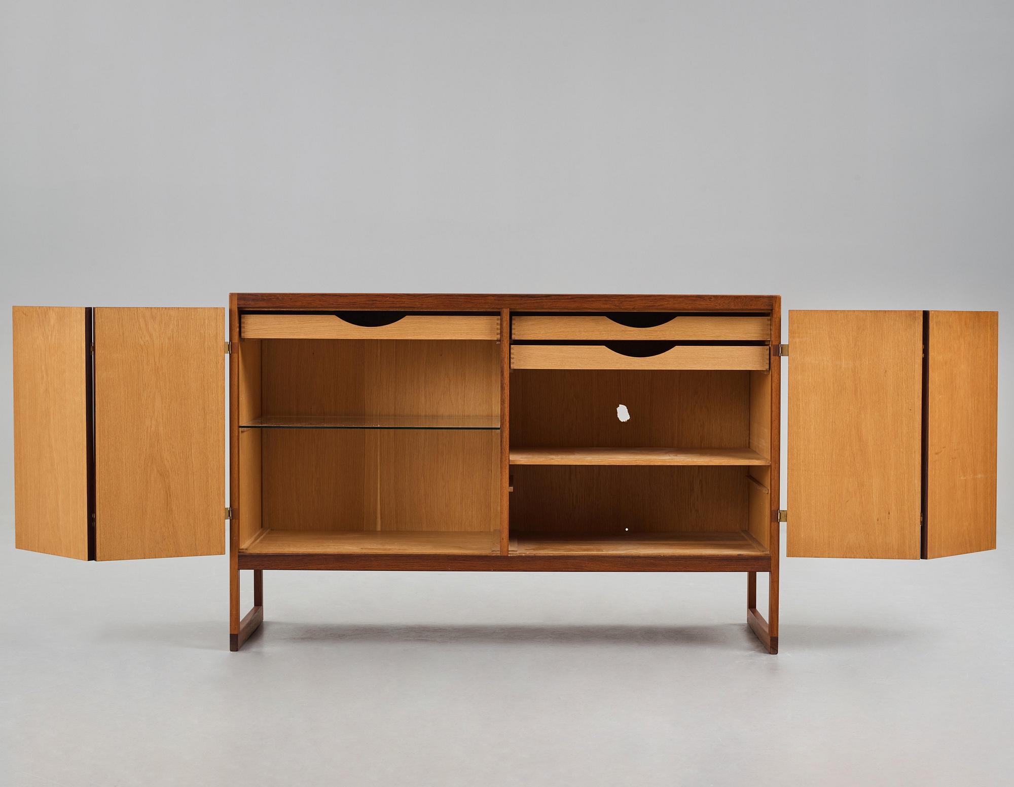 Børge Mogensen, a rosewood sideboard, A/S Fredericia Stolefabrik, Denmark 1950-60's.