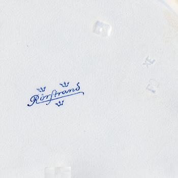 A Swedish latticed jugend flintware bowl and dish, Rörstrand, around 1900.