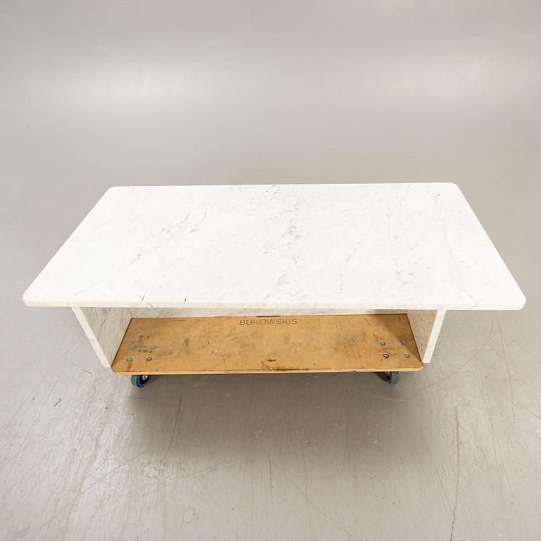 A marble coffee table later part of the 20th century.