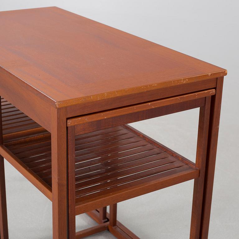 CARL MALMSTEN, satsbord, 3 delar, "Släden", Åfors Möbelfabrik, JUbileumsmodell, nr 396, 1988.