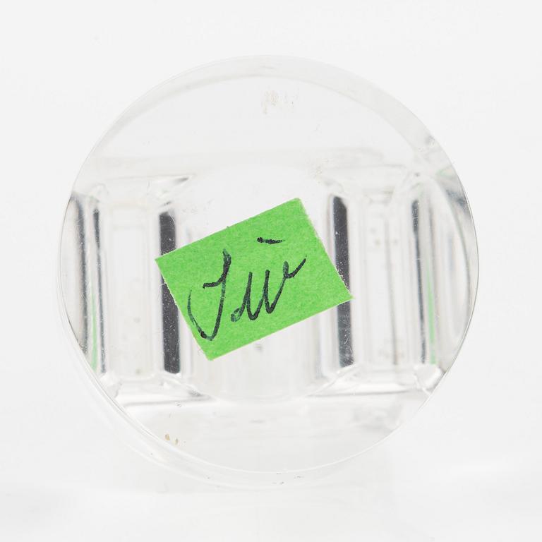 Siv Lagerström, three rings and cufflinks, acrylic plastic, 1970s.