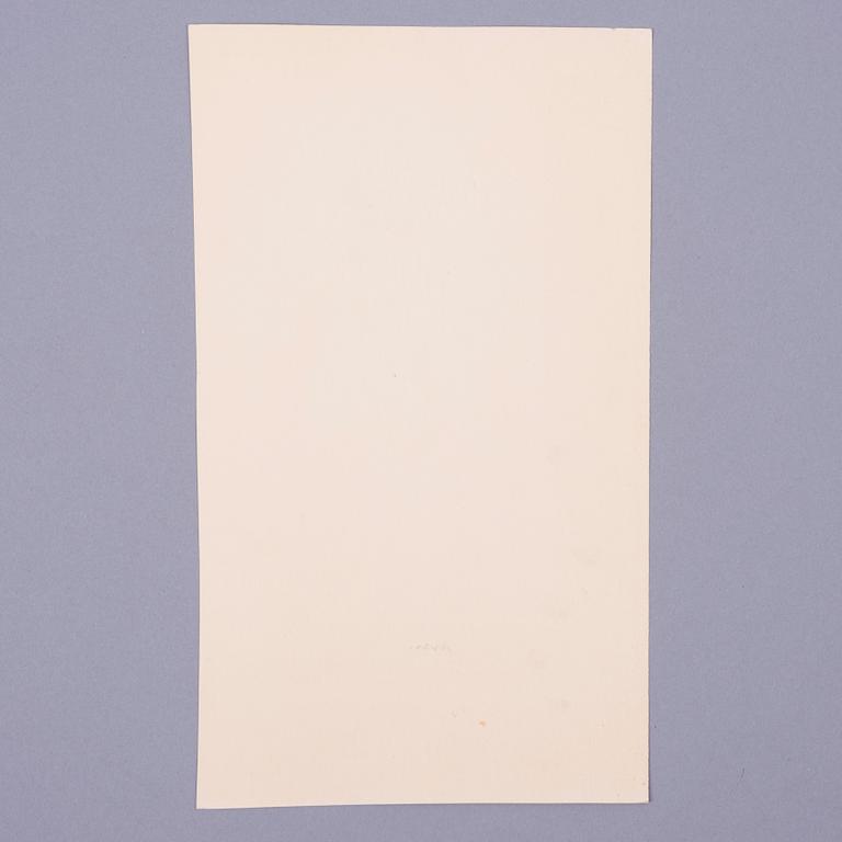 KARI SUOMALAINEN, luonnos, tussi ja vesiväri, signeerattu.