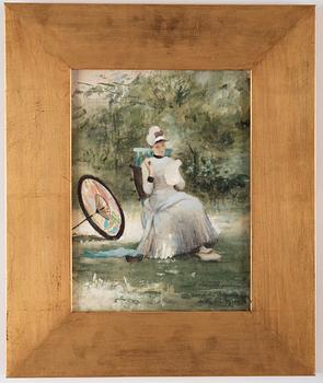 Robert Thegerström, A summer day in the garden.
