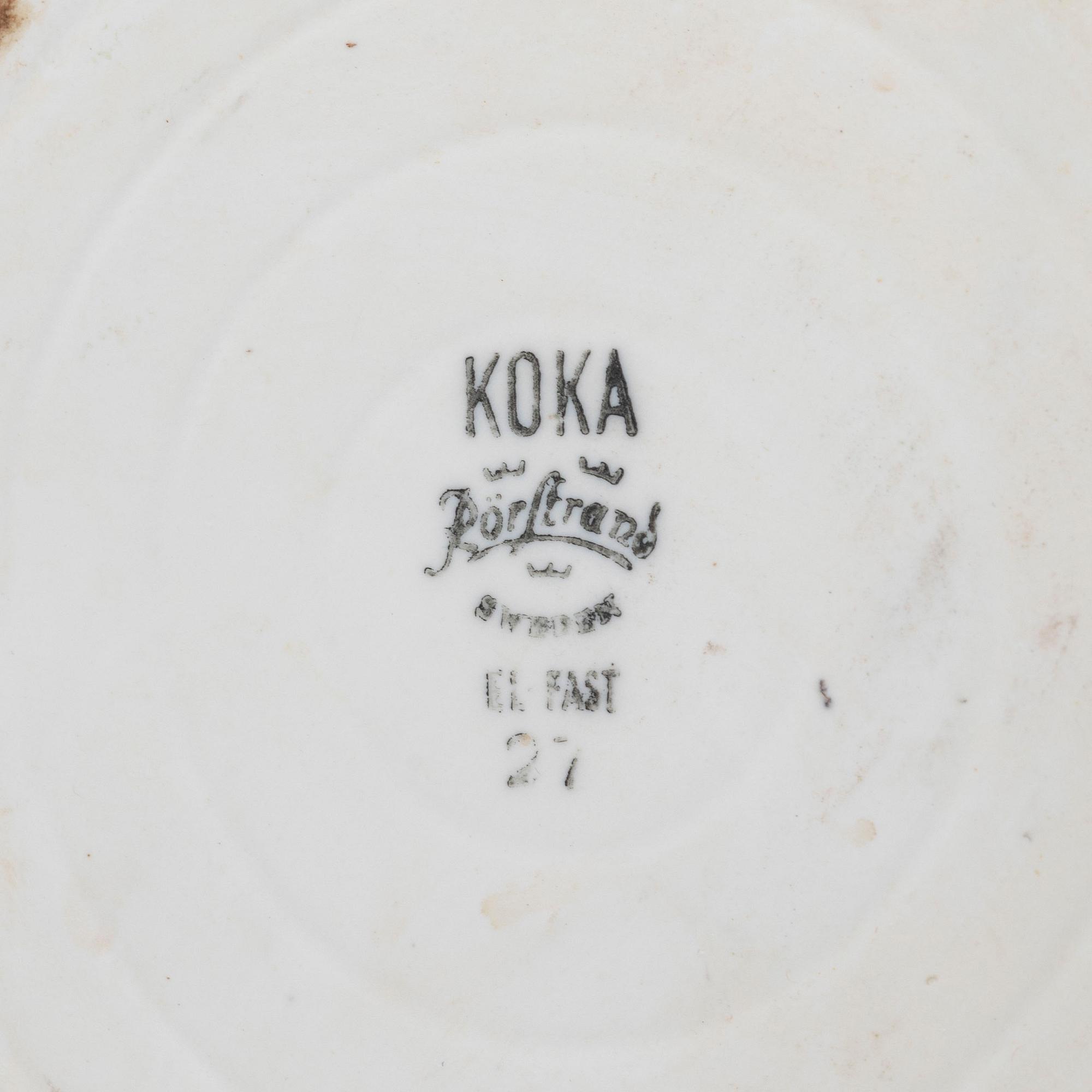 Hertha Bengtson, 65-piece service, "Koka", Rörstrand.