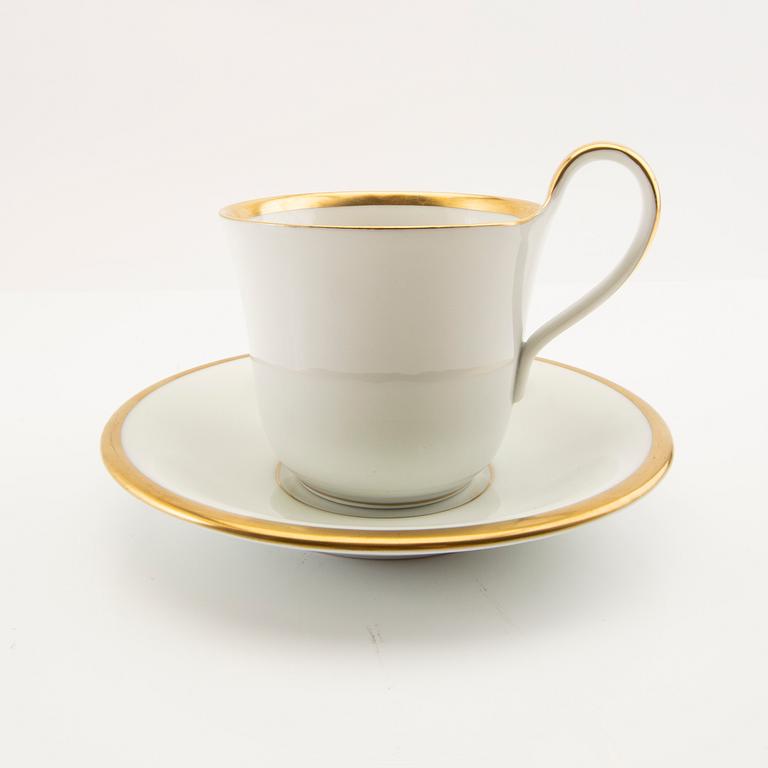 Cup and saucer set of 6 Bing & Grondahl porcelain.