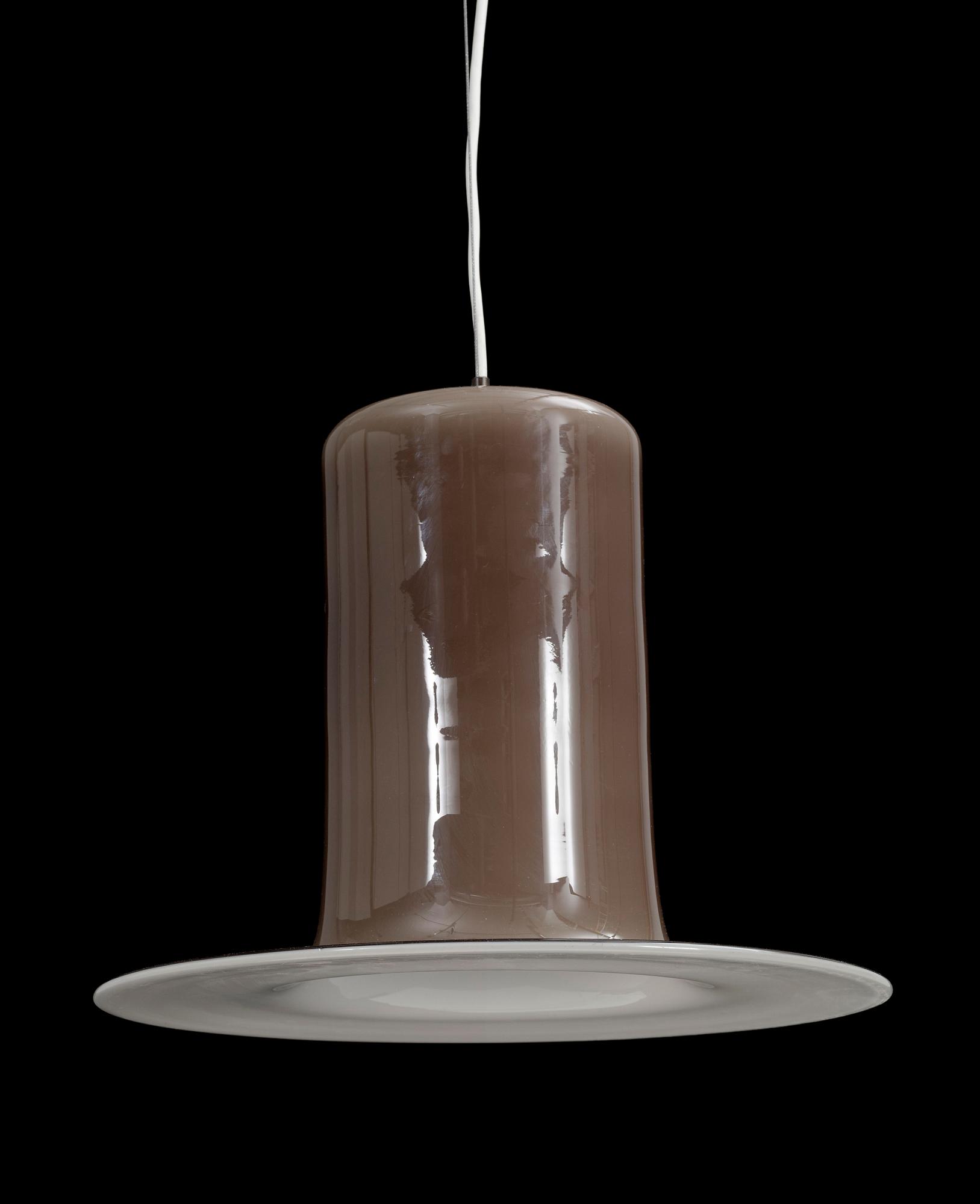 TAKLAMPA, glas, Gino Vistosi, Murano, Italien 1960-tal.