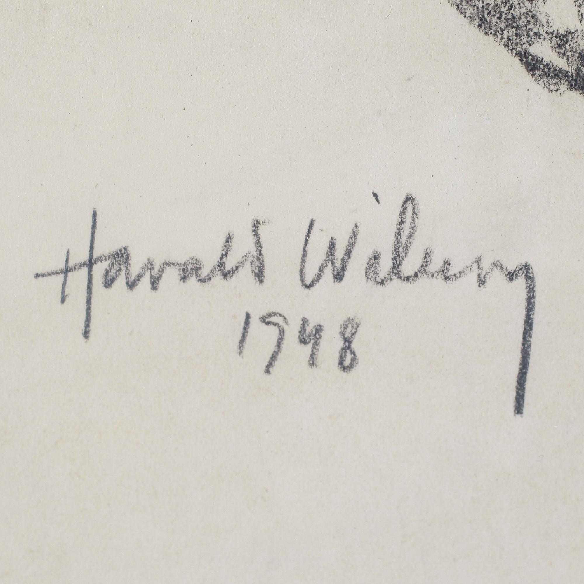 HARALD WIBERG, krita, signerad och daterad 1948.