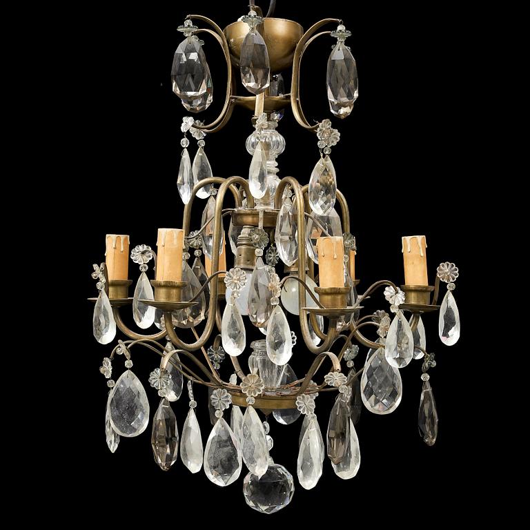 A mid 20th century rococo style ceiling light.